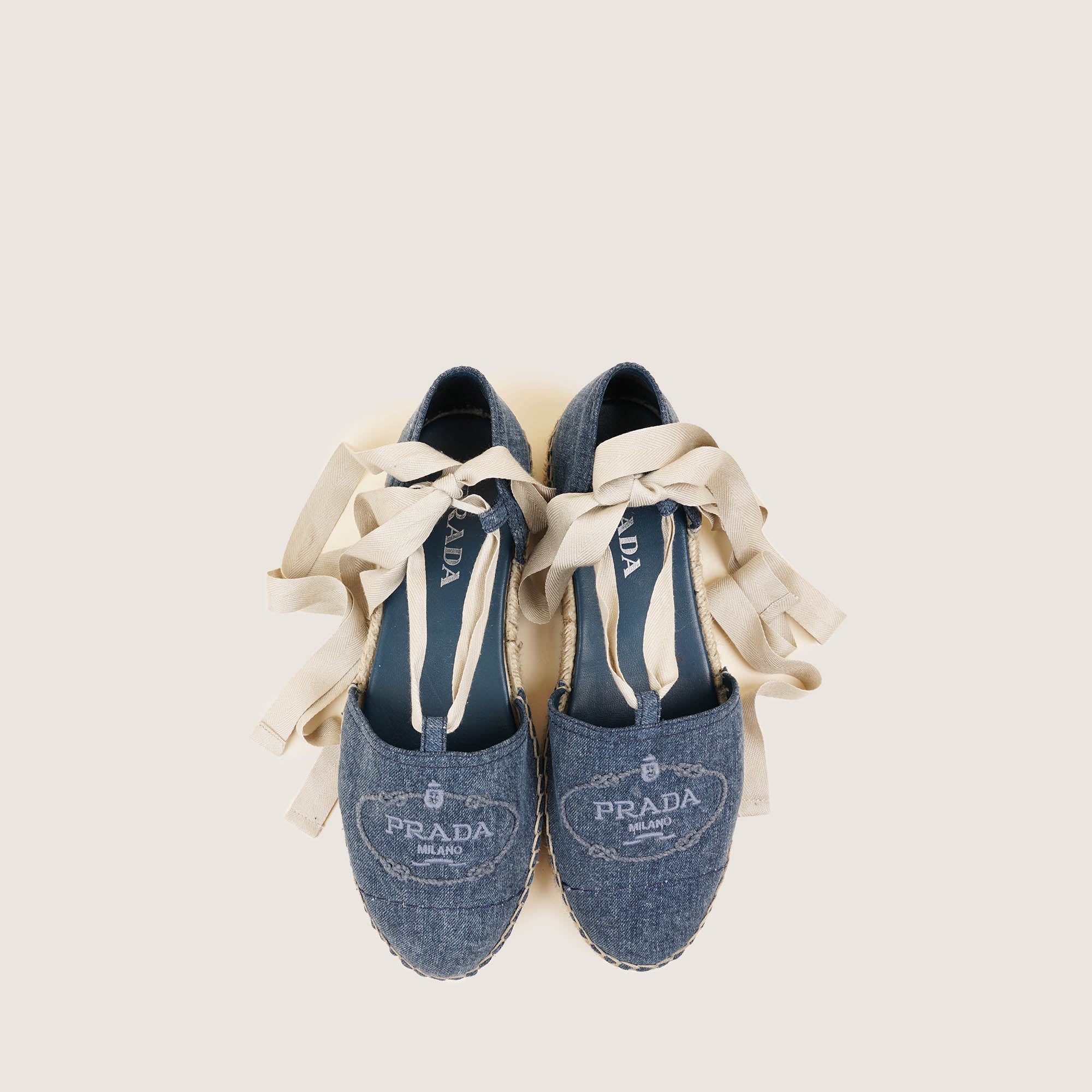 Denim Espadrilles 40 - PRADA - Affordable Luxury