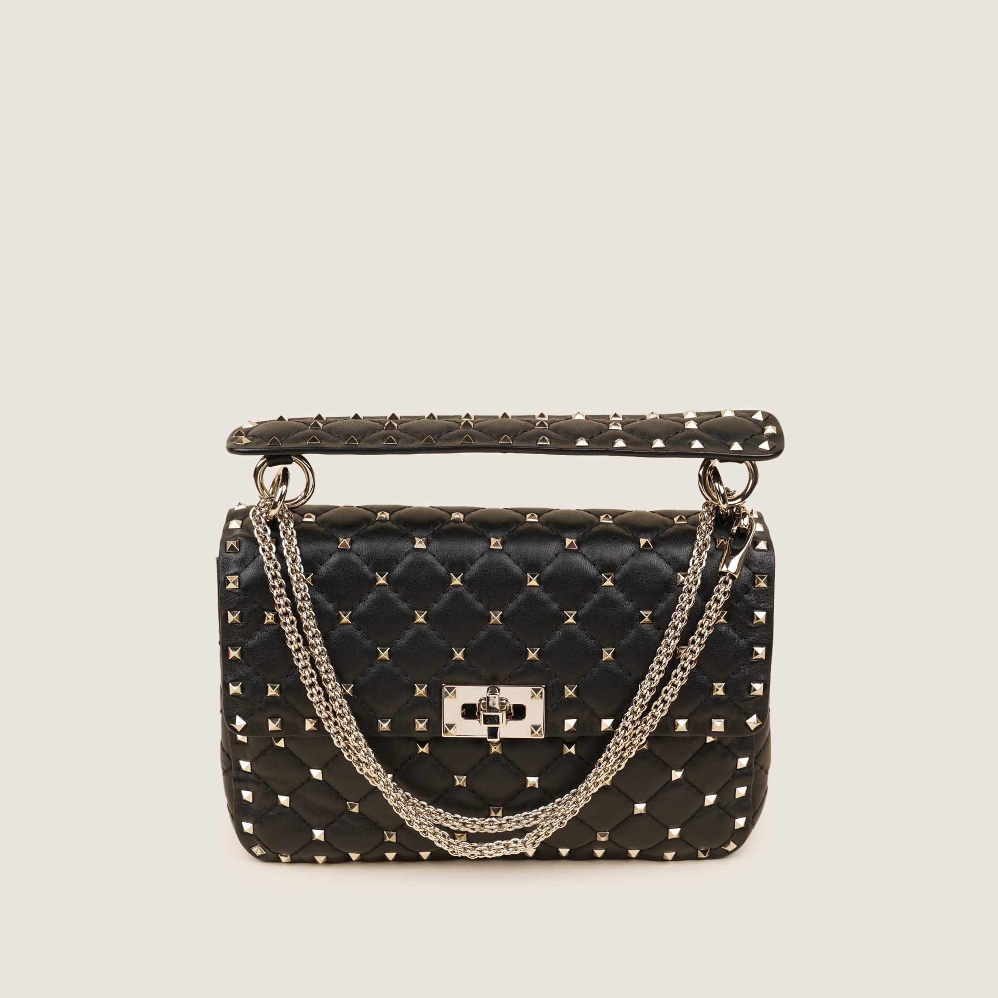 Medium Rockstud Shoulder Bag