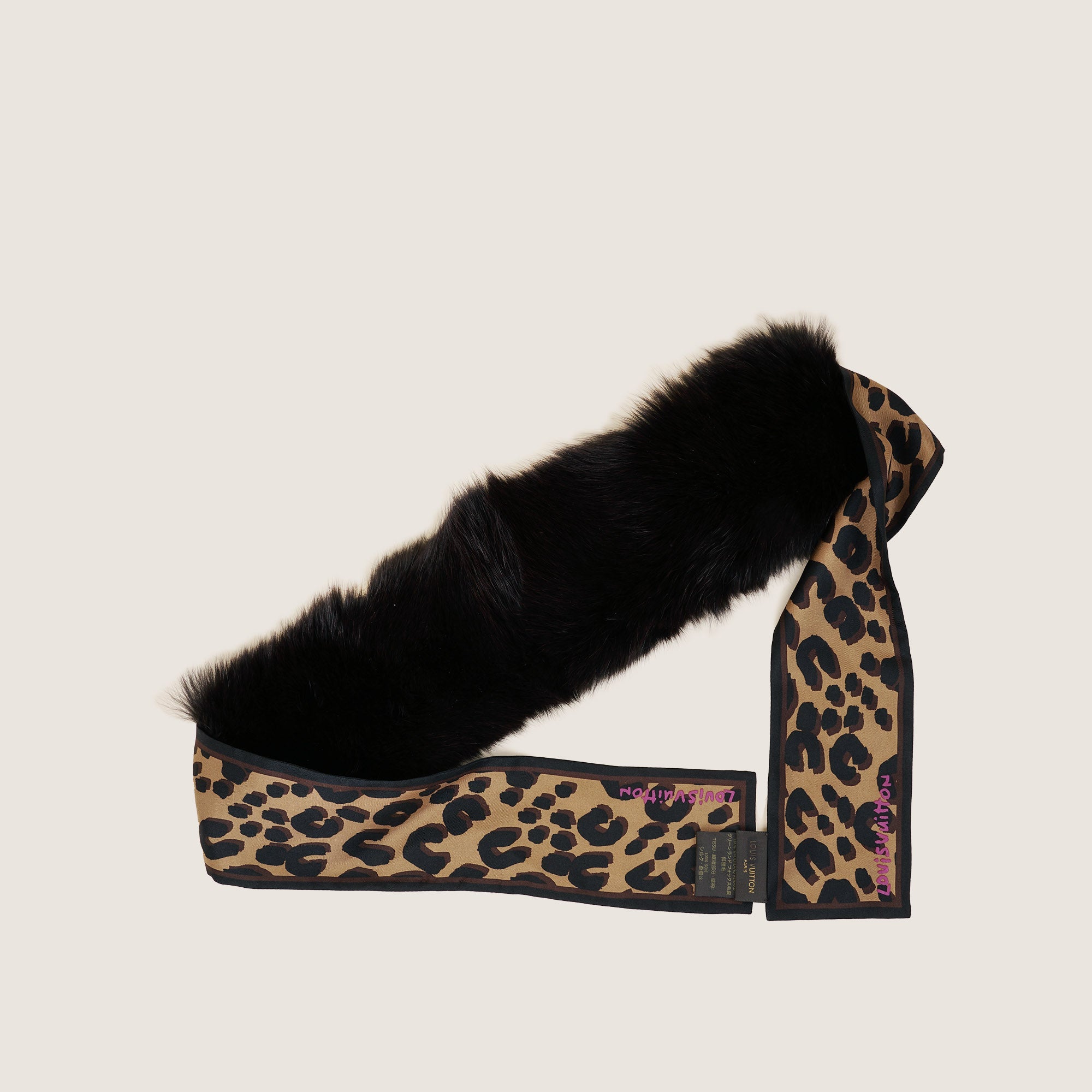 Leo Fur Bandeau Scarf - LOUIS VUITTON - Affordable Luxury